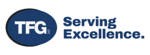 TFG Logo and Tagline, "Serving Excellence."